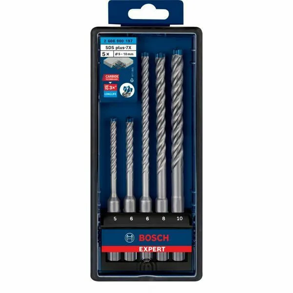 20220627164053_6bd9f1e9.jpeg Bosch SDS plus-7X Σετ 5 Τρυπάνια με SDS Plus Στέλεχος για Δομικά Υλικά 2608900197 - Image 1