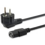 Equip Schuko - IEC C13 Cable 3m Μαύρο 112121
