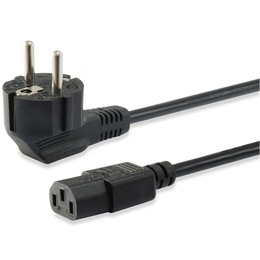 20220628221034_equip_schuko_iec_c13_cable_3m_mayro_112121.jpeg Equip Schuko - IEC C13 Cable 3m Μαύρο 112121 - Image 1