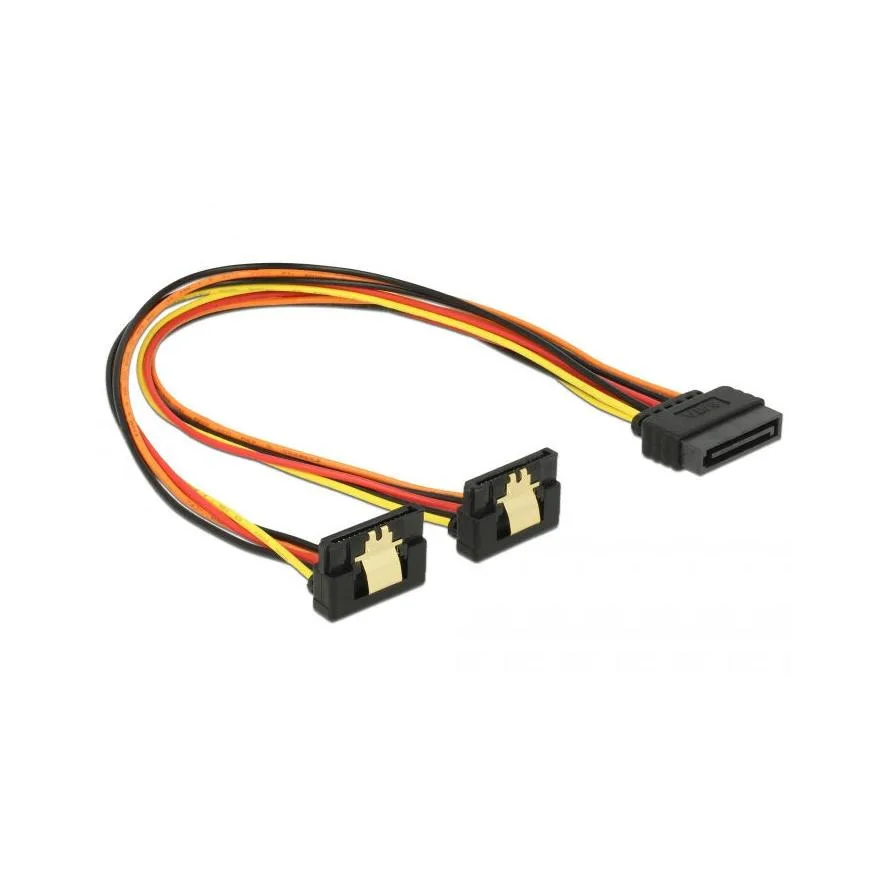 DeLock Cabl 15-Pin Sata - 15-Pin Sata Cable 0.3m Μαύρο 60159 - Image 1
