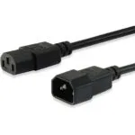 Equip IEC C14 - IEC C13 Cable 3m Μαύρο (112101)