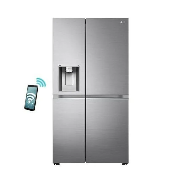 LG Ψυγείο Ντουλάπα 635lt Total NoFrost Υ179xΠ91.3xΒ73.5εκ. Inox GSLV90PZAD - Image 1