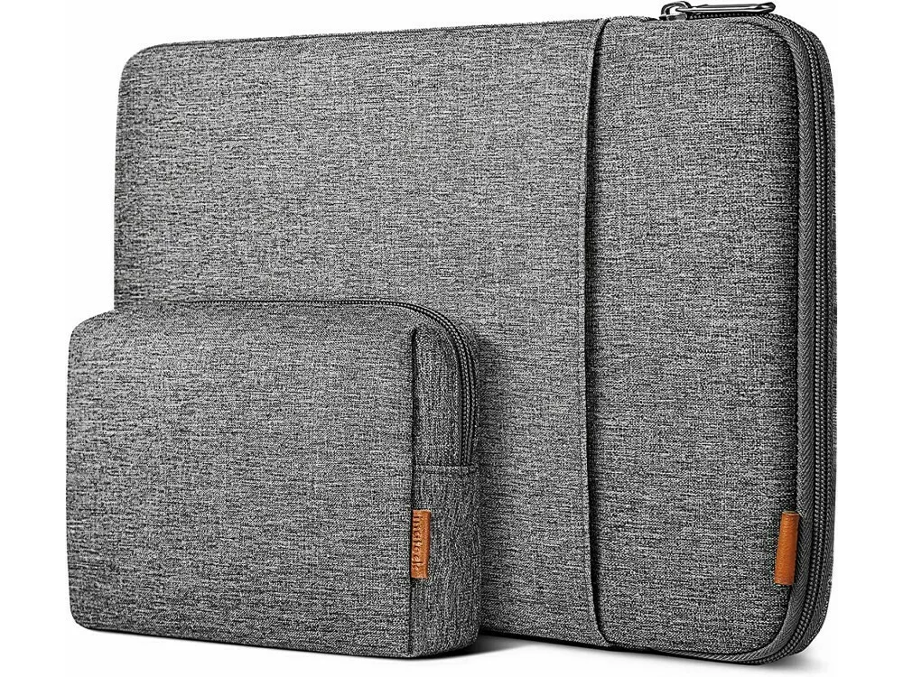 Inateck 360° Protection Σετ με Τσαντάκι Αδιάβροχη Θήκη για Laptop 13" σε Γκρι χρώμα - Image 1