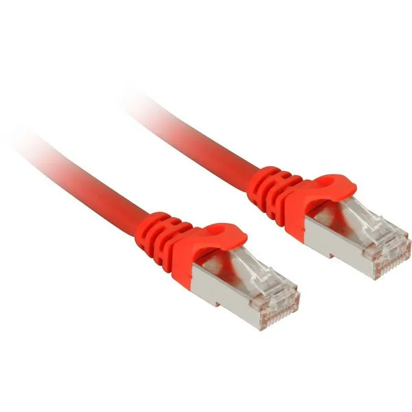 Sharkoon S/FTP Cat.7a (10Gbps) Καλώδιο Δικτύου Ethernet 10m Κόκκινο - Image 1