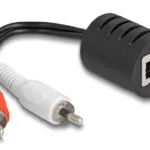 DeLock Μετατροπέας RCA 2x male σε RJ-45 female 2τμχ 87857