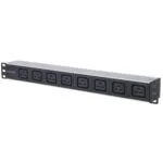 Manhattan Πολύπριζο Rack 19' 8xC19 Σε Βυσμα C20 1.8m Μαύρο