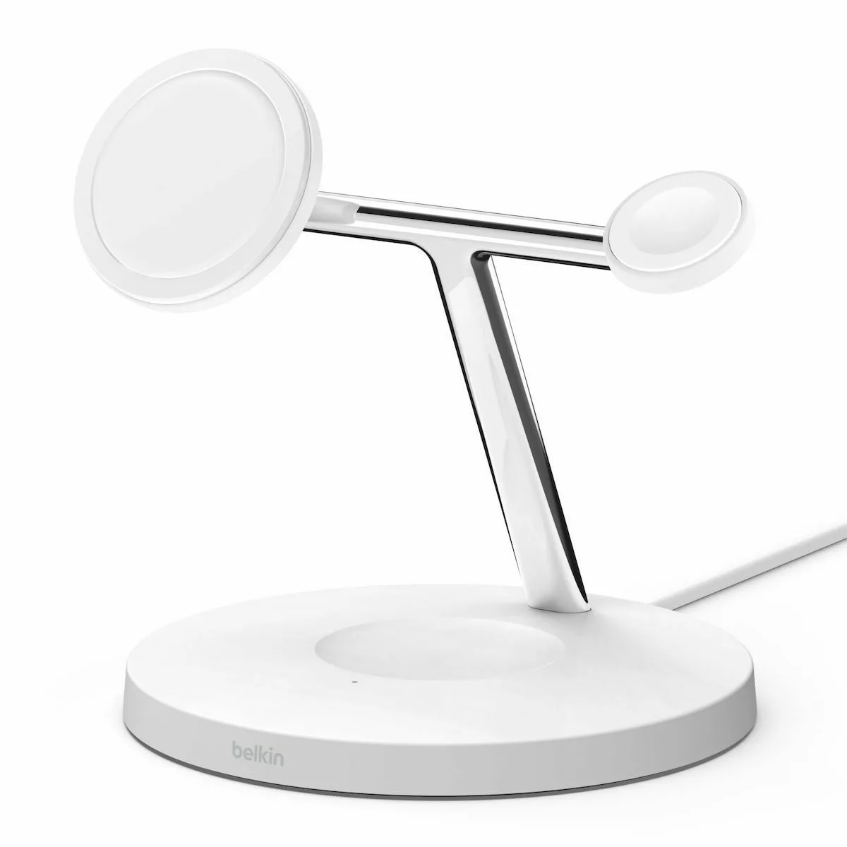 20220818110710_belkin_asyrmatos_fortistis_qi_pad_leykos_boost_charge_pro.jpeg Belkin Φορτιστής Magsafe Λευκός (Boost Charge Pro) - Image 1