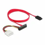 DeLock 7-Pin SATA III - 22-Pin SATA III Cable 50cm Κόκκινο (86078)