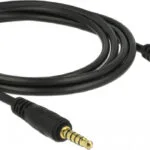 DeLock Καλώδιο Ήχου TRRRS 3.5mm male - 3.5mm female Μαύρο 5m 85635
