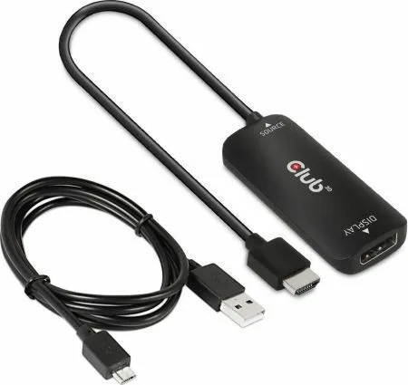 Club3D Μετατροπέας HDMI / micro USB male σε DisplayPort female 1τμχ CAC-1335 - Image 1
