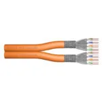 Digitus S/FTP Cat.7 (10Gbps) Καλώδιο Δικτύου Ethernet χωρίς ακροδέκτες 100m Πορτοκαλί DK-1743-VH-D-1