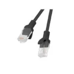 Lanberg U/UTP Cat.5e (Gigabit) Καλώδιο Δικτύου Ethernet 1.5m Μαύρο PCU5-10CC-0150-BK