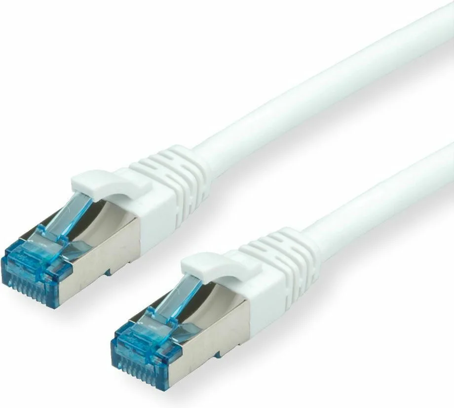 Value S/FTP Cat.6a (Gigabit) Καλώδιο Δικτύου Ethernet 1m Λευκό 21.99.1971 - Image 1