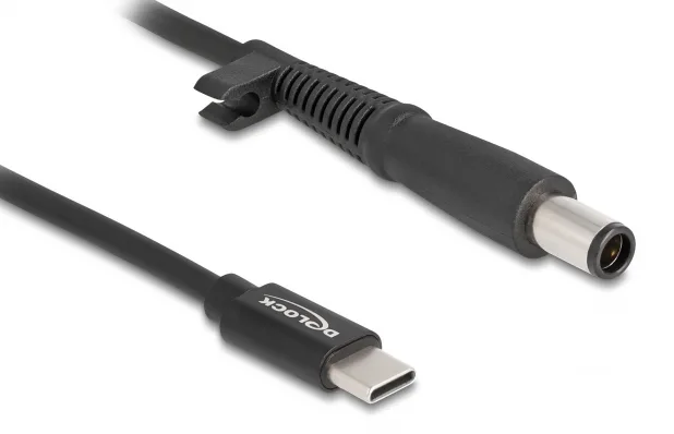 20220905135357_delock_kalodio_trofodosias_usb_c_se_hp_4_5x3_0mm_1_5m_87972.jpeg DeLock Καλώδιο τροφοδοσίας USB-C σε HP 4.5x3.0mm 1.5m (87972) - Image 1