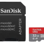 Sandisk Ultra microSDHC 32GB U1 A1 UHS-I 120MB/s με αντάπτορα