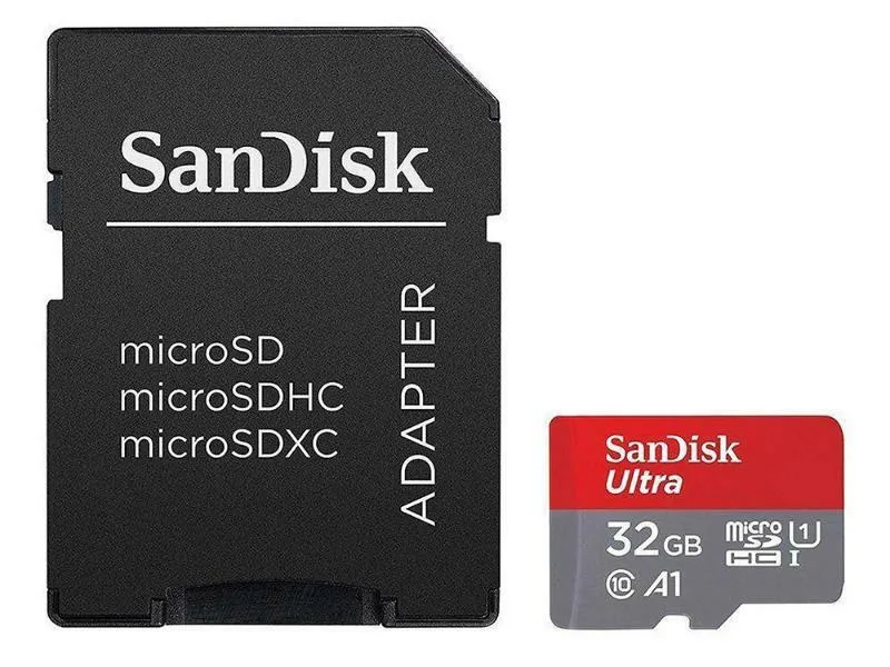 Sandisk Ultra microSDHC 32GB U1 A1 UHS-I 120MB/s με αντάπτορα - Image 1