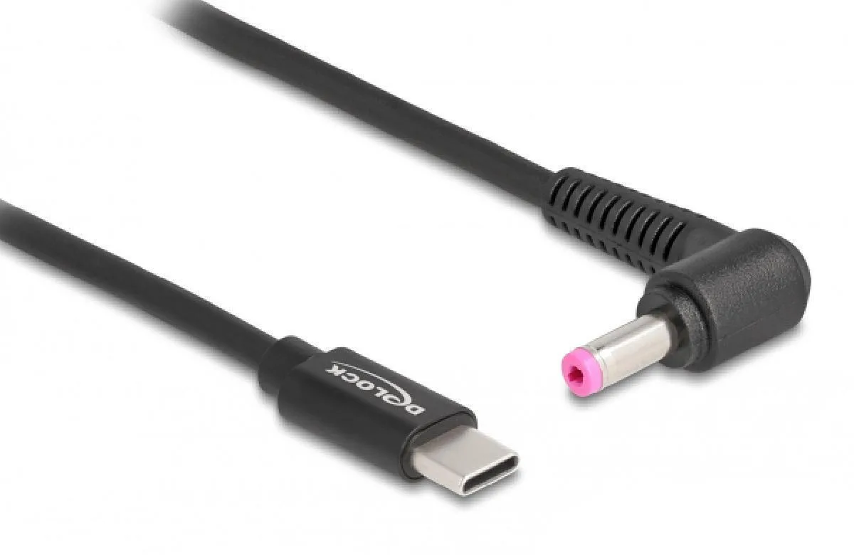 DeLock Καλώδιο τροφοδοσίας USB-C σε HP 4.8x1.7mm 1.5m (87973) - Image 1