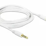 DeLock Καλώδιο Ήχου TRRS 3.5mm male - 3.5mm male Λευκό 2m 83441