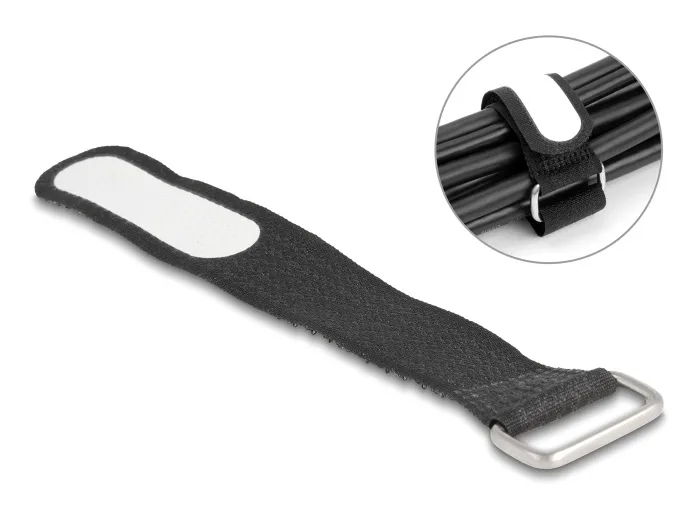 20221003130000_delock_velcro_dematika_kalodion_127x20mm_mayro_5tmch.jpeg DeLock Δεματικά Καλωδίων Πλαστικά 127mmx20mm σε Μαύρο χρώμα (5τμχ) (19603) - Image 1