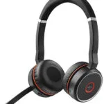 Jabra Evolve 75 SE Link 380-A UC Ασύρματα On Ear Multimedia Ακουστικά με μικροφωνο και σύνδεση Bluetooth