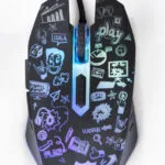 Gembird MUS-6B-GRAFIX-01 RGB Gaming Ποντίκι 3600 DPI Μαύρο