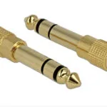 DeLock Μετατροπέας 6.3mm male σε 3.5mm female Χρυσό 1τμχ 65361