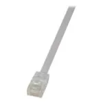 LogiLink Flat U/UTP Cat.6 (Gigabit) Καλώδιο Δικτύου Ethernet 0.5m Λευκό CF2021U