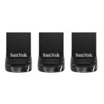 Sandisk Ultra Fit 3-pack 32GB USB 3.1 Stick Μαύρο