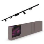 Philips LED Θερμό Λευκό Σποτ με 4 Φώτα σε Μαύρο Χρώμα 929003117301