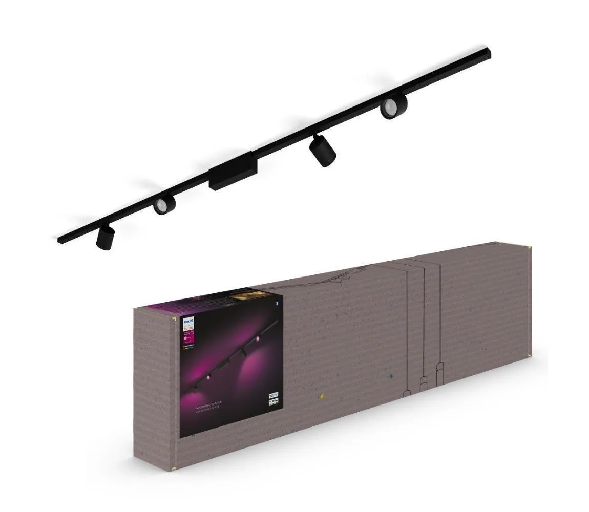 Philips LED Θερμό Λευκό Σποτ με 4 Φώτα σε Μαύρο Χρώμα 929003117301 - Image 1