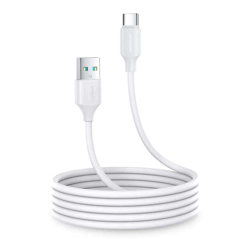 20221102102841_joyroom_s_uc027a9_usb_2_0_cable_usb_c_male_leyko_2m.jpeg Joyroom S-UC027A9 USB 2.0 Cable USB-C male - USB-A 20W Λευκό 2m - Image 1