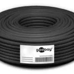 Goobay S/FTP Cat.7 (10Gbps) Καλώδιο Δικτύου Ethernet χωρίς ακροδέκτες 100m Μαύρο 52768
