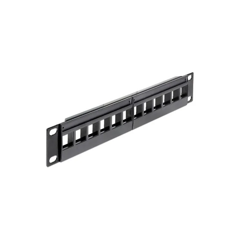20221108105234_delock_patch_panel_keystone_gia_rack_1u_10_12_thyron_mayro_43259.jpeg DeLock Patch Panel Keystone για Rack 1U 10" 12 Θυρών Μαύρο 43259 - Image 1