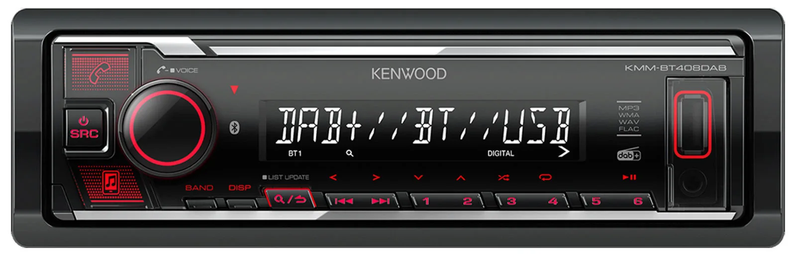 20221108114033_kenwood_ichosystima_aytokinitou_universal_1din_bluetooth_usb_aux_me_apospomeni_prosopsi_kmm_bt408dab.jpeg Kenwood Ηχοσύστημα Αυτοκινήτου 1DIN (Bluetooth/USB) με Αποσπώμενη Πρόσοψη KMM-BT408DAB - Image 1