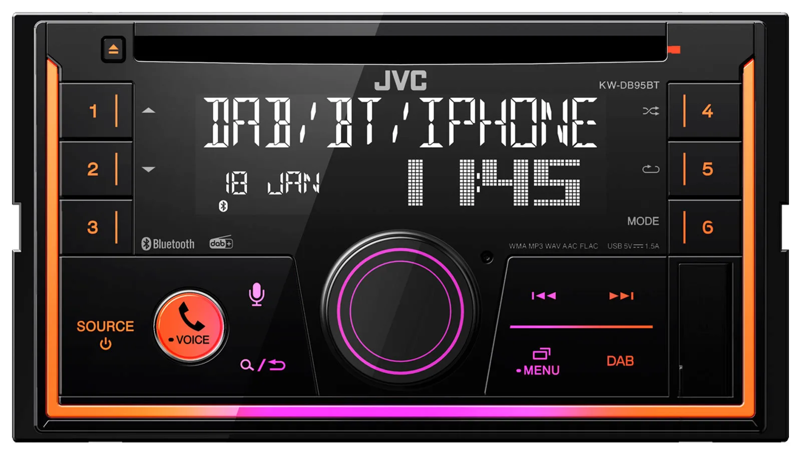 20221108114801_jvc_ichosystima_aytokinitou_universal_2din_bluetooth_usb_aux_kw_db95bt.jpeg JVC Ηχοσύστημα Αυτοκινήτου 2DIN (Bluetooth/USB/AUX/WiFi/GPS/Apple-Carplay/Android-Auto) KW-DB95BT - Image 1