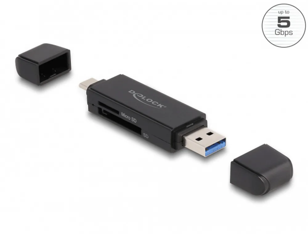 DeLock Card Reader USB 3.2 Type-C για SD (91004) - Image 1