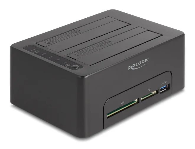 DeLock Docking Station για 2 Σκληρούς Δίσκους SATA 2.5" / 3.5" με σύνδεση USB 3.0 (64183) - Image 1