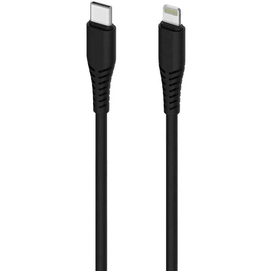 20221206164053_2go_usb_2_0_cable_usb_c_male_lightning_mayro_1m_795848.jpeg 2GO USB-C to Lightning Cable Μαύρο 1m (795848) - Image 1
