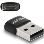 DeLock Μετατροπέας USB-A male σε USB-C female 1τμχ 60002