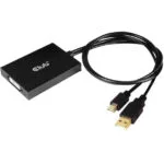 Club3D Μετατροπέας USB-A / mini DisplayPort male σε DVI-I female 1τμχ CAC-1130-A