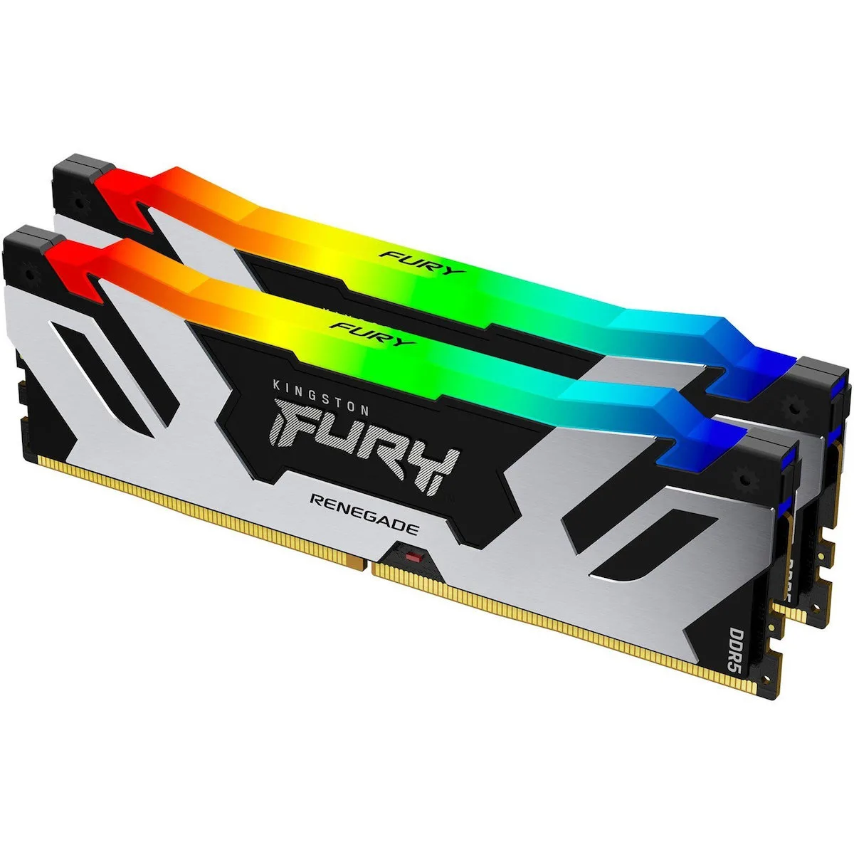 Kingston Fury Renegade RGB DDR5 32GB RAM με 2x16GB Modules και Ταχύτητα 7200 για Desktop KF572C38RSAK2-32 - Image 1