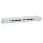 Equip Patch Panel Shielded για Rack 1U 19" 16 Θυρών cat6 Γκρι 326316