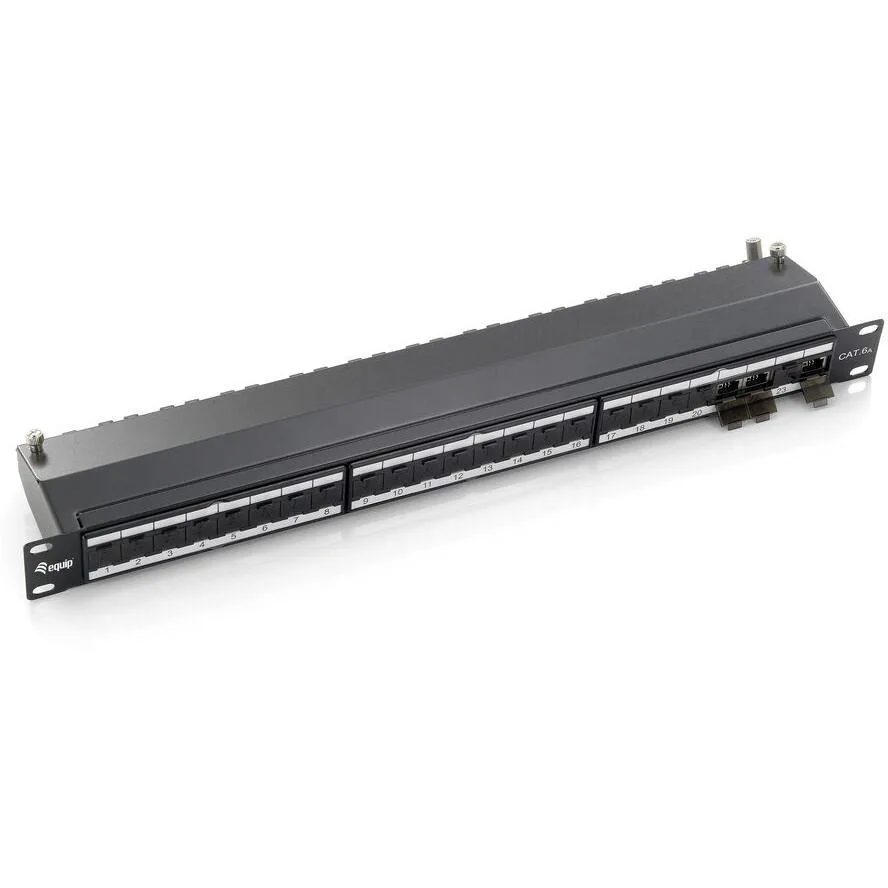 20221208155123_equip_patch_panel_24_port_cat_6a_1u_gri.jpeg Equip Patch Panel για Rack 1U 19" 24 Θυρών cat6a Μαύρο 326624 - Image 1