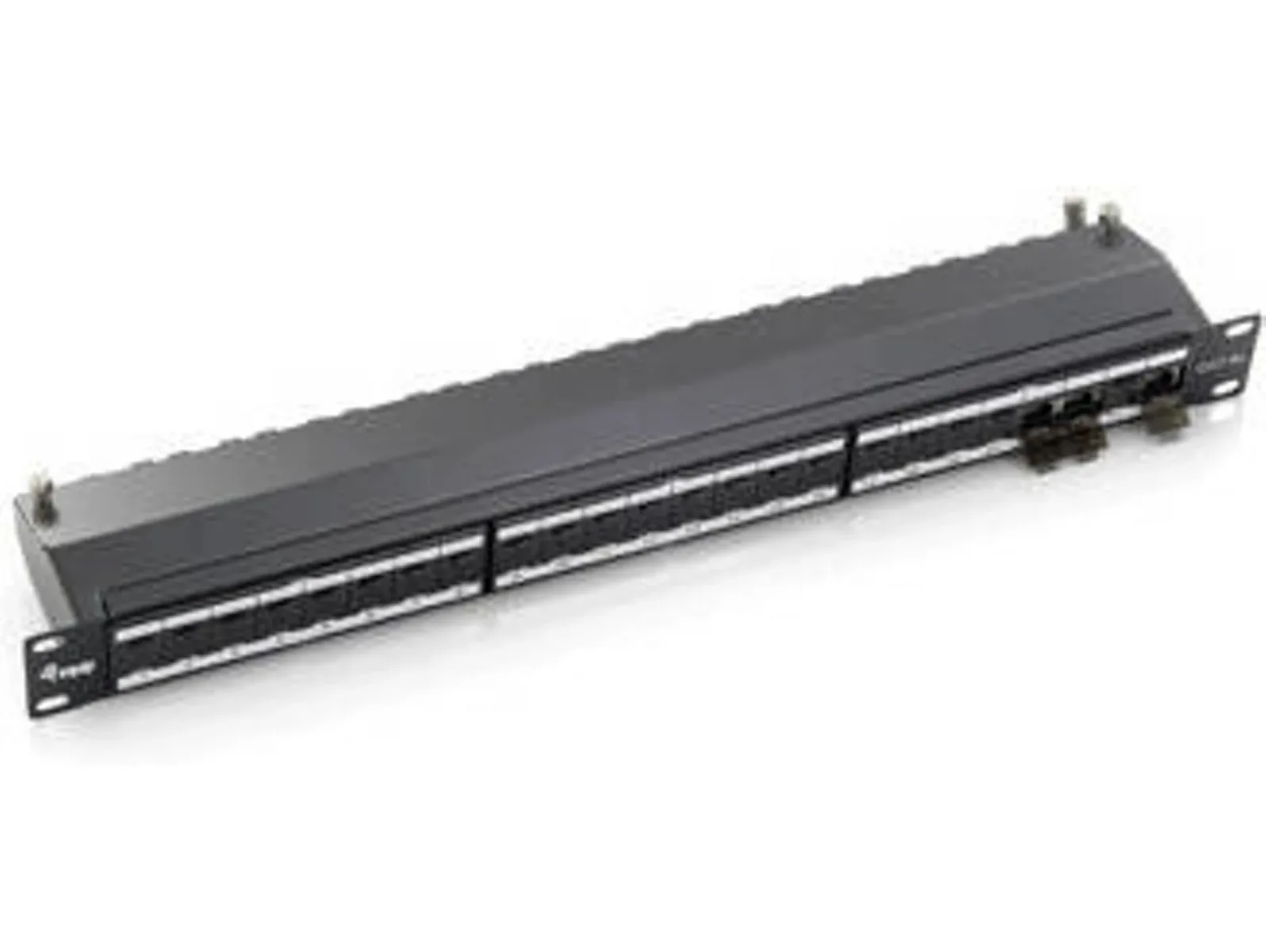 Equip Patch Panel Shielded για Rack 1U 19" 24 Θυρών cat6a Μαύρο 326524 - Image 1