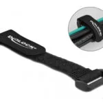 DeLock Δεματικά Καλωδίων Πλαστικά 20mmx150mm σε Μαύρο χρώμα (5τμχ) (19525)