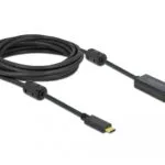 DeLock Cable HDMI male - USB-C male 5m Μαύρο 85972