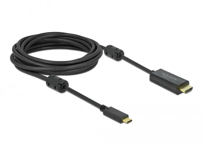 DeLock Cable HDMI male - USB-C male 5m Μαύρο 85972 - Image 1