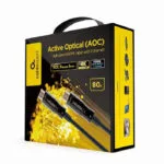 Cablexpert Active Optical HDMI 2.0 Premium High Speed 4K 60Hz HDR Cable HDMI male - HDMI male 80m Μαύρο CCBP-HDMI-AOC-80M-02