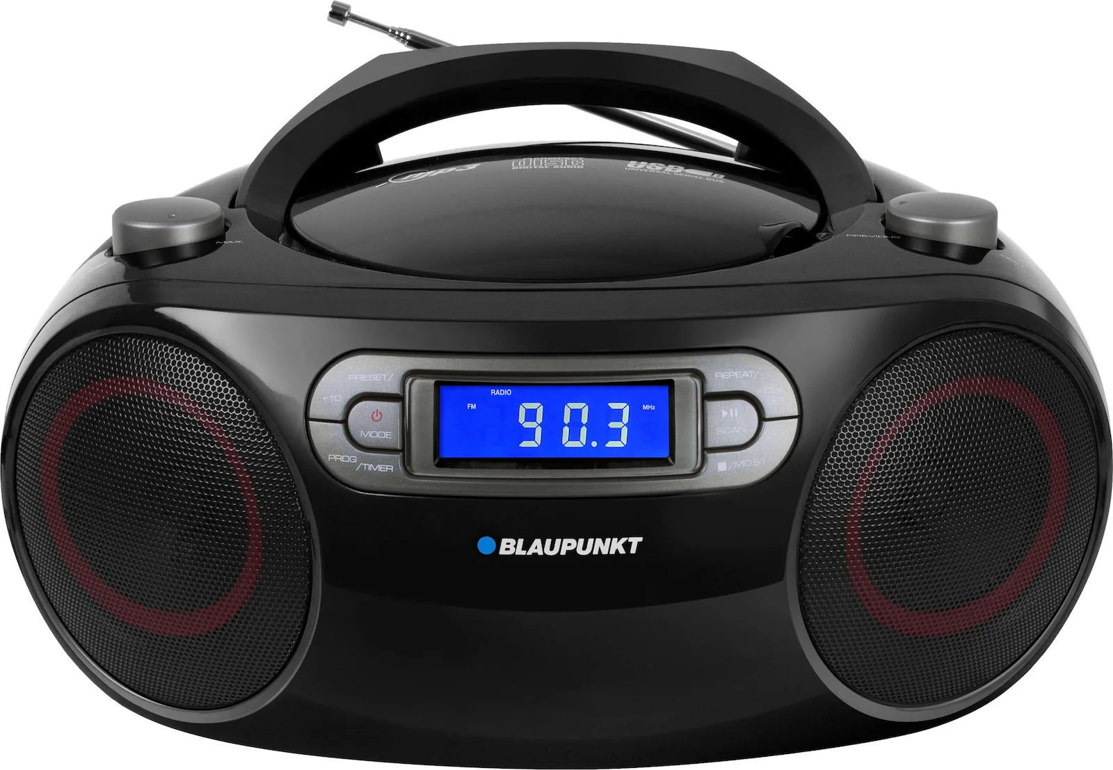 20221219164513_blaupunkt_forito_ichosystima_boombox_bb18bk_me_cd_mp3_usb_radiofono_se_mayro_chroma.jpeg Blaupunkt Φορητό Ηχοσύστημα Boombox BB18BK με CD / MP3 / USB / Ραδιόφωνο σε Μαύρο Χρώμα - Image 1