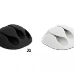 DeLock Θέσεις Φ5mm Μαύρο Μαύρο Άσπρο Clips Οργάνωσης Καλωδίων 6τμχ Μαύρο/Λευκό